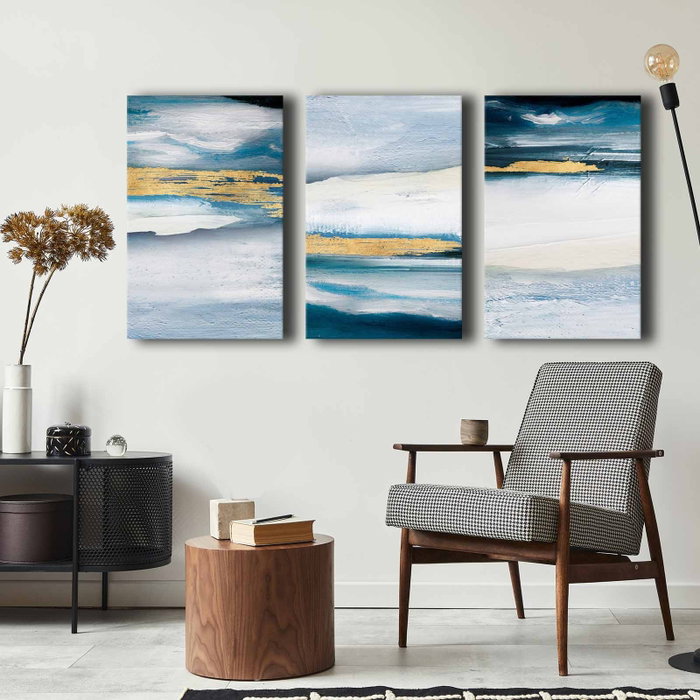Wallity Conjunto de 3 Lienzos Decorativos Multicolor 45 x 70 cm
